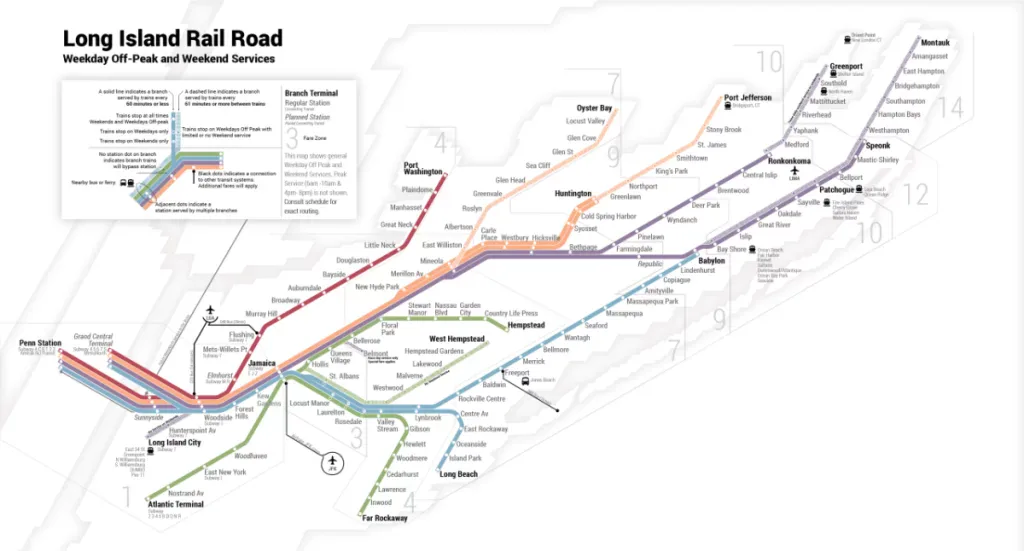 LIRR Train Map